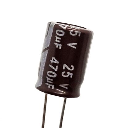 Condensator 470uF 25V 8 mm x 12 mm (Ø x h) ±20%