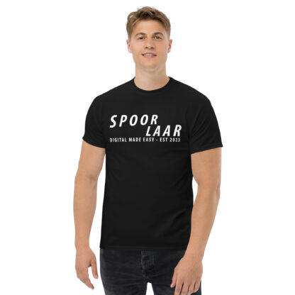 Spoorlaar 'Digital made easy' T-shirt witte tekst - Afbeelding 2