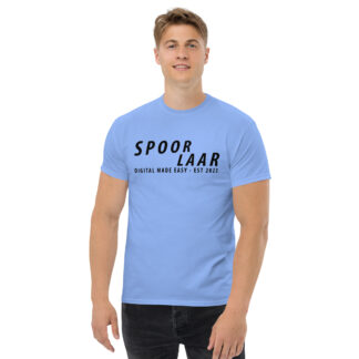 Spoorlaar 'Digital made easy' T-shirt zwarte tekst