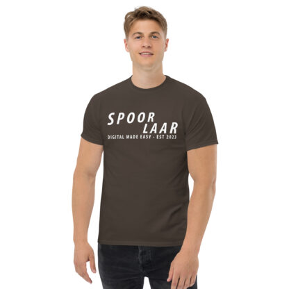 Spoorlaar 'Digital made easy' T-shirt witte tekst - Afbeelding 6