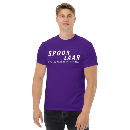 Spoorlaar 'Digital made easy' T-shirt witte tekst - Afbeelding 4