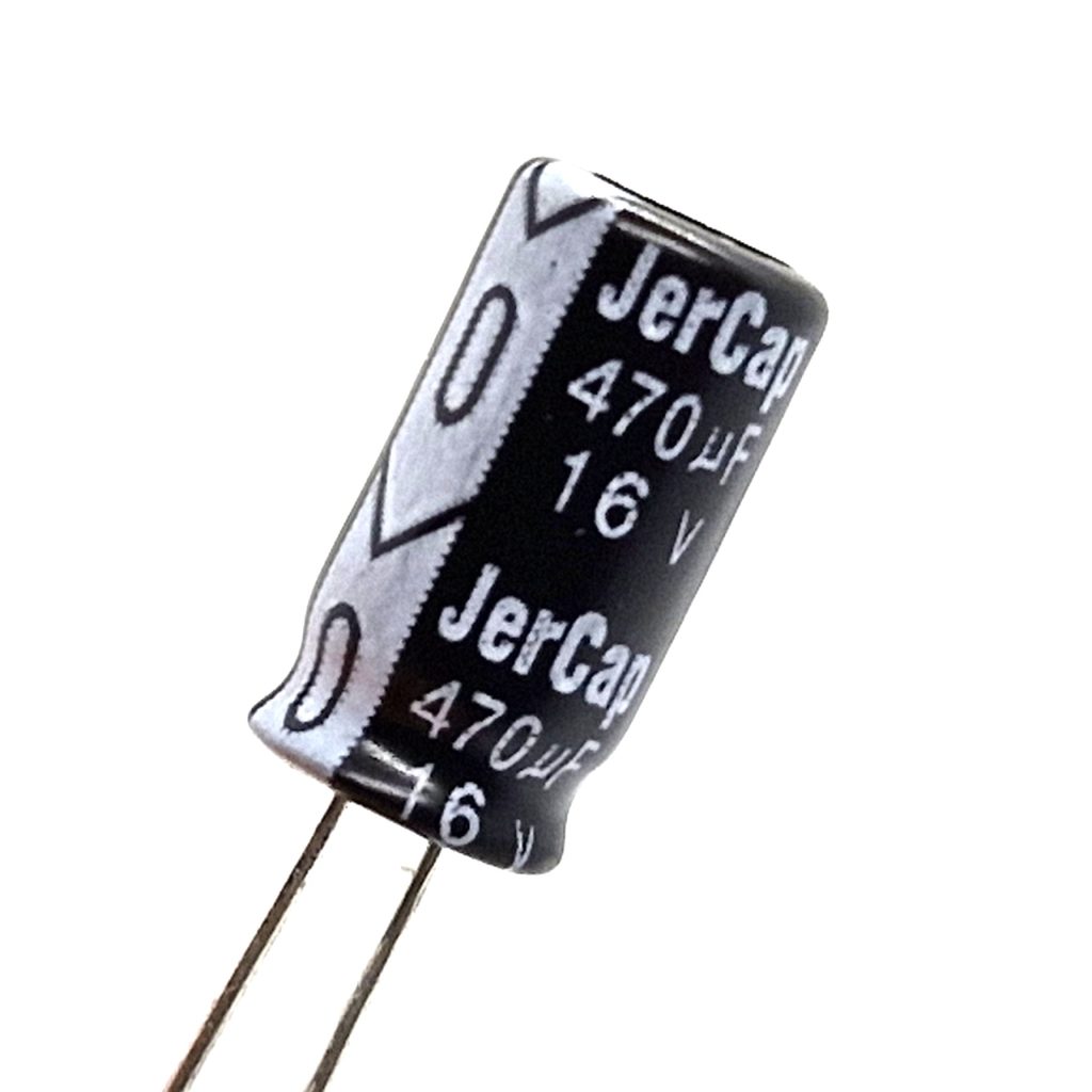 Condensator 470uF 16V 6 mm x 12,5 mm (Ø x h) ±20%